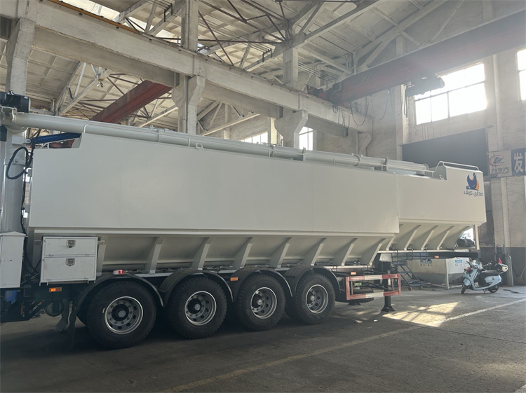4 Axles 60cbm Aluminum Alloy Bulk Feed Transport Truck Trailer
