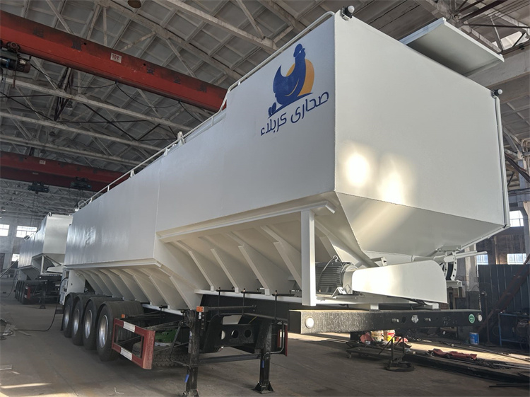 4 Axles 60cbm Aluminum Alloy Bulk Feed Transport Truck Trailer
