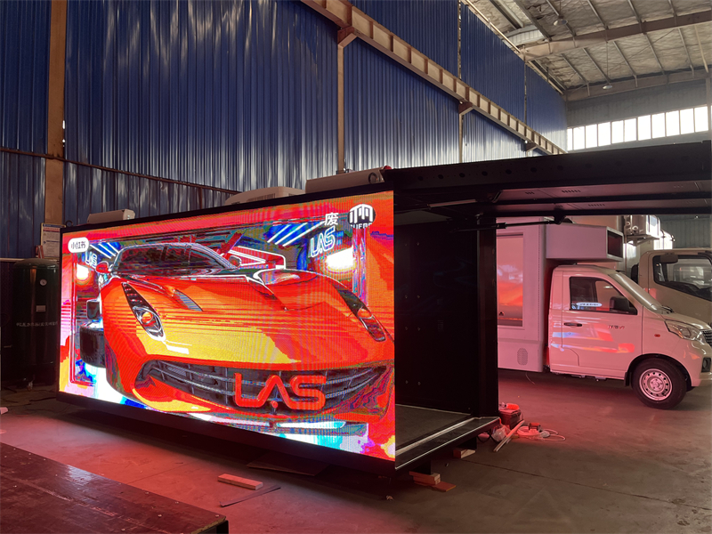 P4/P5 16FT Mobile LED Advertising Truck Body Borderless 3D LED Billboard Box